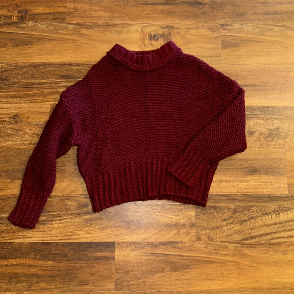 Women's Burgundy Sweater